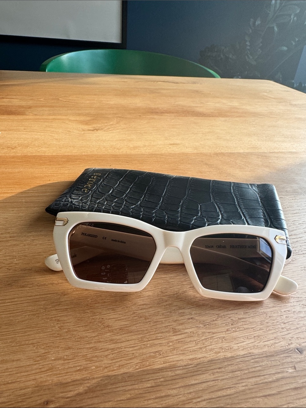 Féroce Heather Mini Sunglasses in Crème